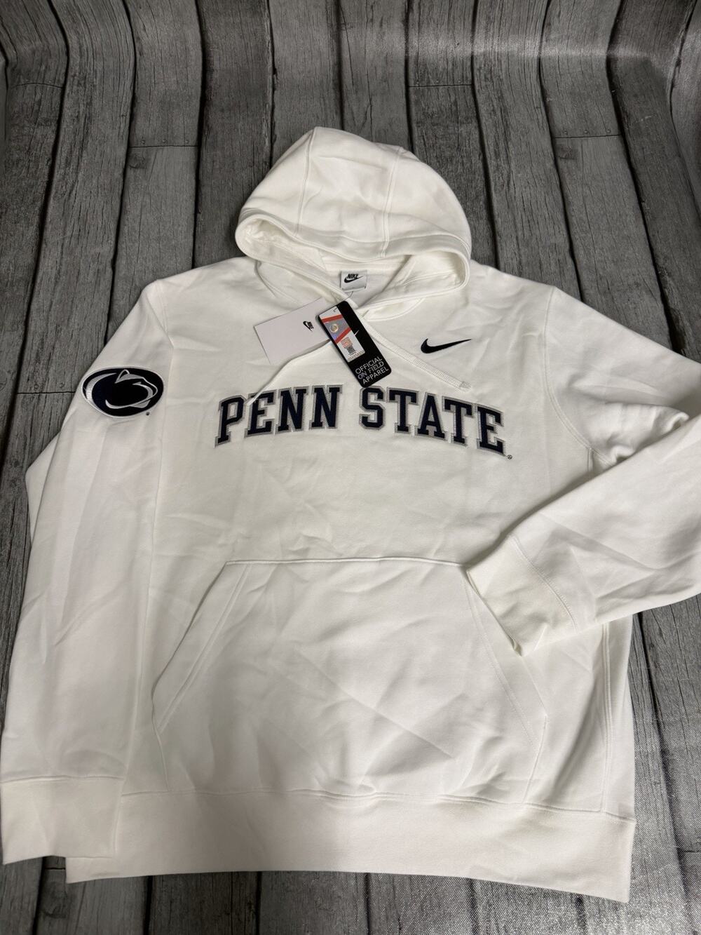 NWT Men’s Nike Penn State Nittany Lions 2025 Sideline Hoodie Large White